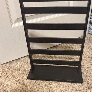 Black Wooden Display Rack